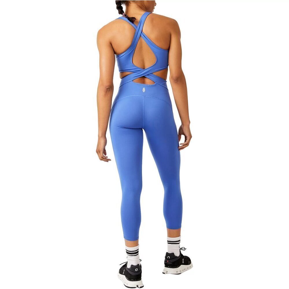 NWT Free People Movement Back It Up Onesie Blue Jumpsuit - Picture 4 of 12